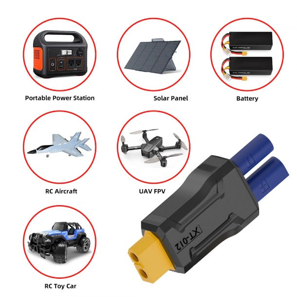 XT60 female LiPo charging connector