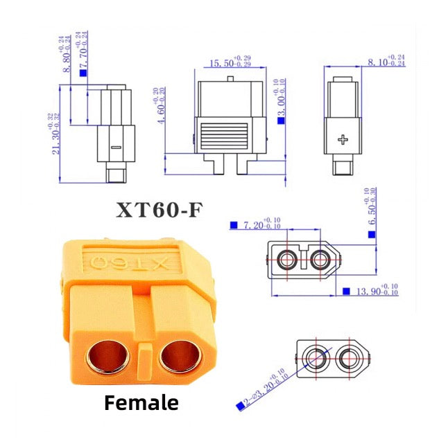 EC5 female RC battery power adapter