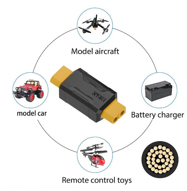 FPV drone XT60 female power adapter