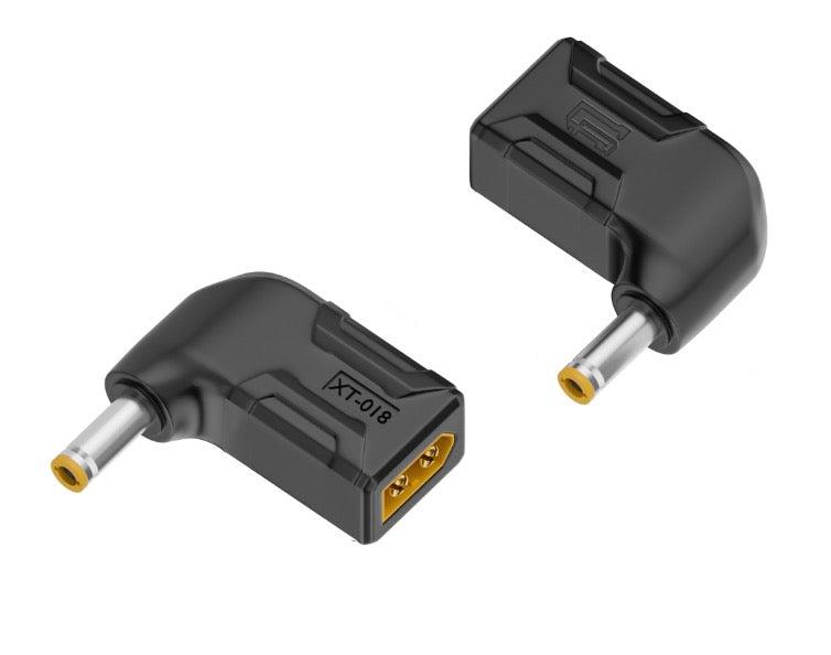 Right angle XT60 to 5.5x2.5mm male power connector