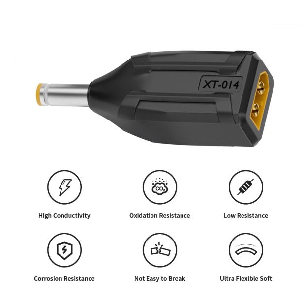FPV drone XT60 to DC plug adapter
