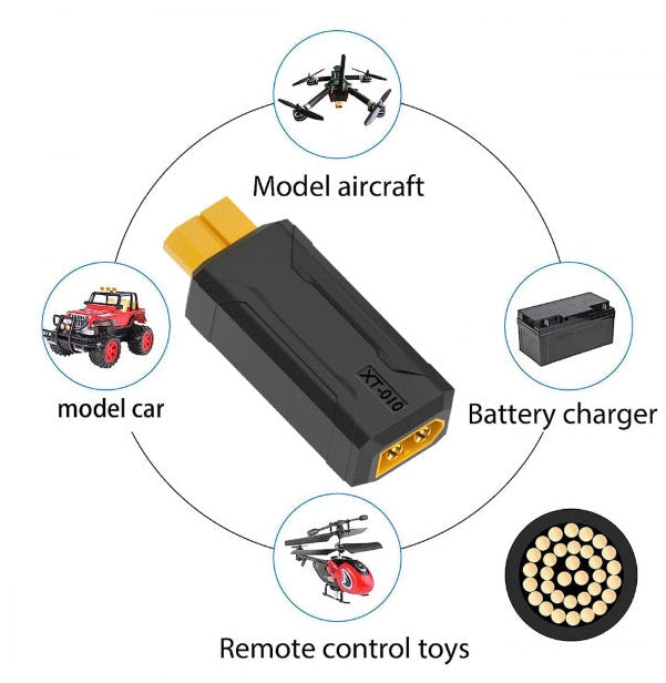 XT60 SC100 protocol male to female adapter