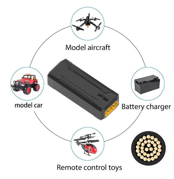 XT60 SC100 protocol male to male adapter