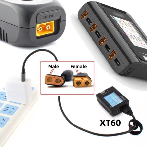 Portable power XT60 to 5.5x2.5mm DC adapter