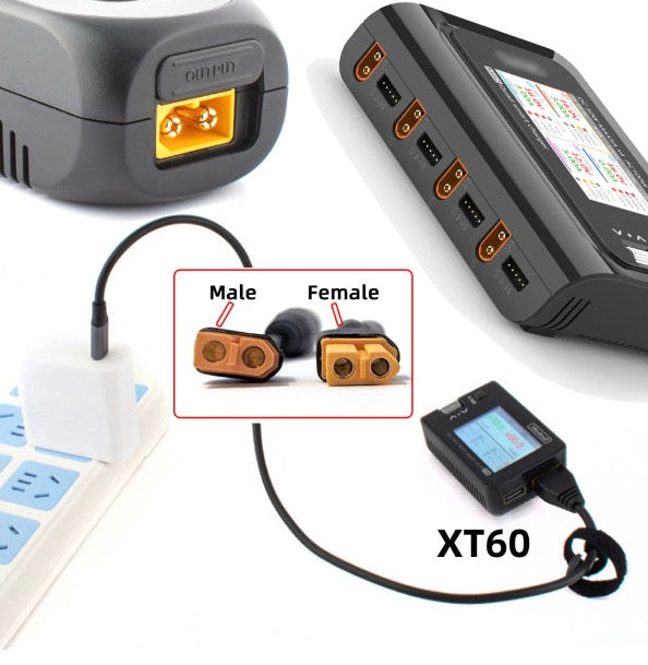 SC100 XT60 to 7.9x5.4mm DC charging adapter