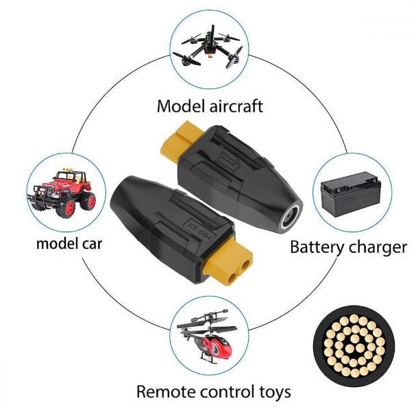 XT60 SC100 protocol to DC 7.9x5.4mm converter