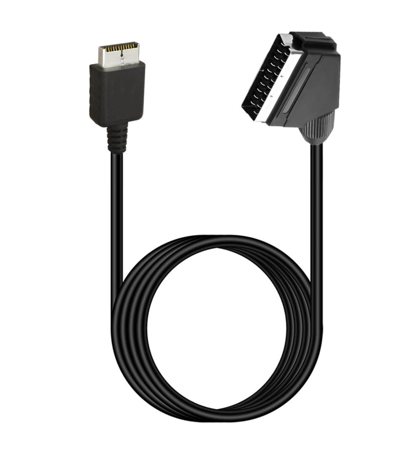 SCART RGB Cable 1.8m for Sony PlayStation 2/3 (PS2/PS3) – Tinned Copper, Eco-Friendly