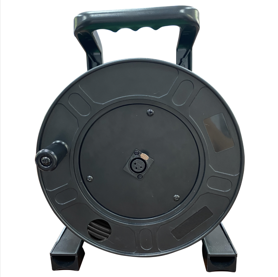 Digital Audio XLR Microphone Cable Reel — 3-Pin XLR Male to 3-Pin XLR Female Panel