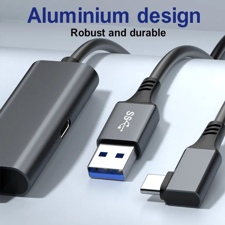 Aluminium connector housing on the USB-C VR Link cable