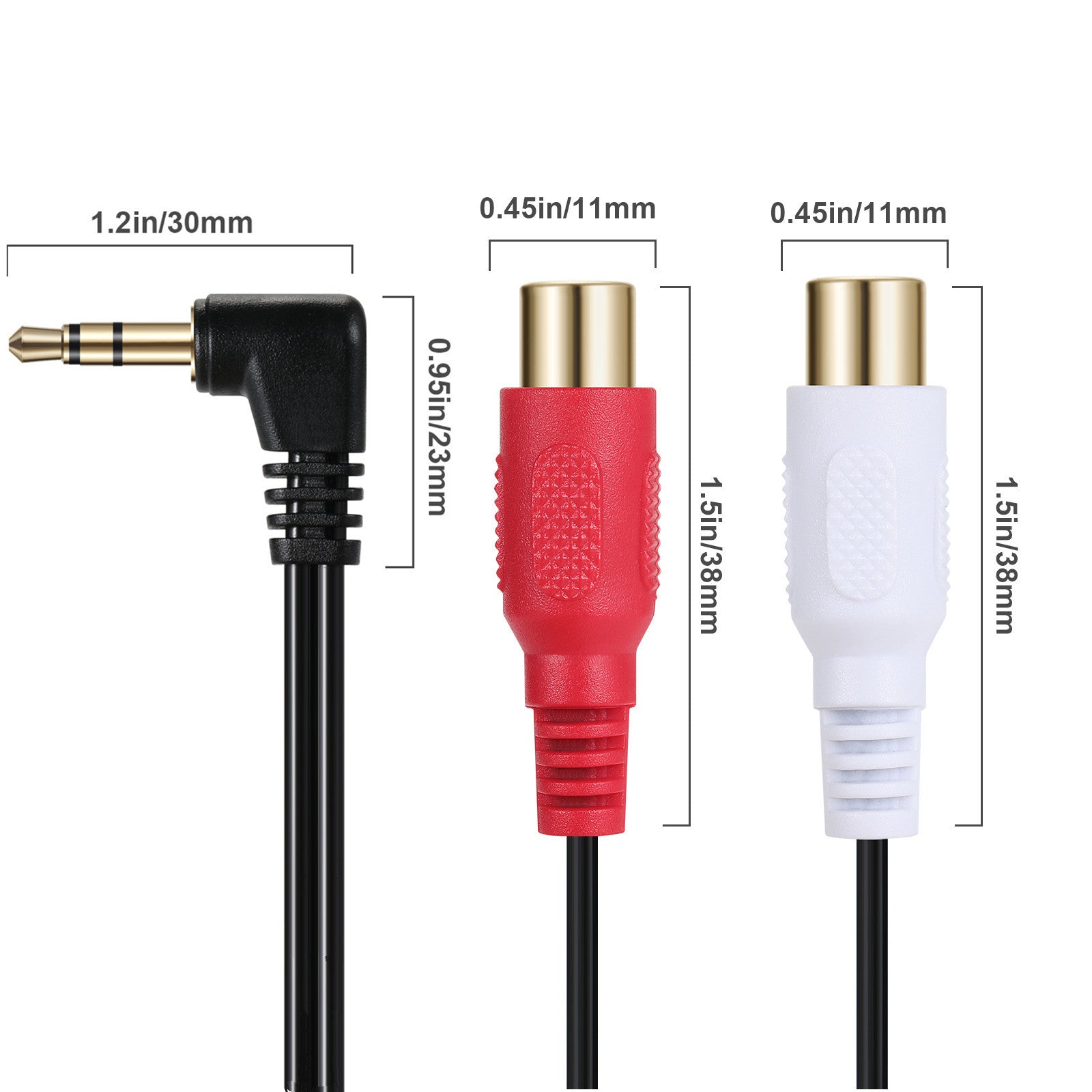 Angled 3.5mm AUX jack for easy connection