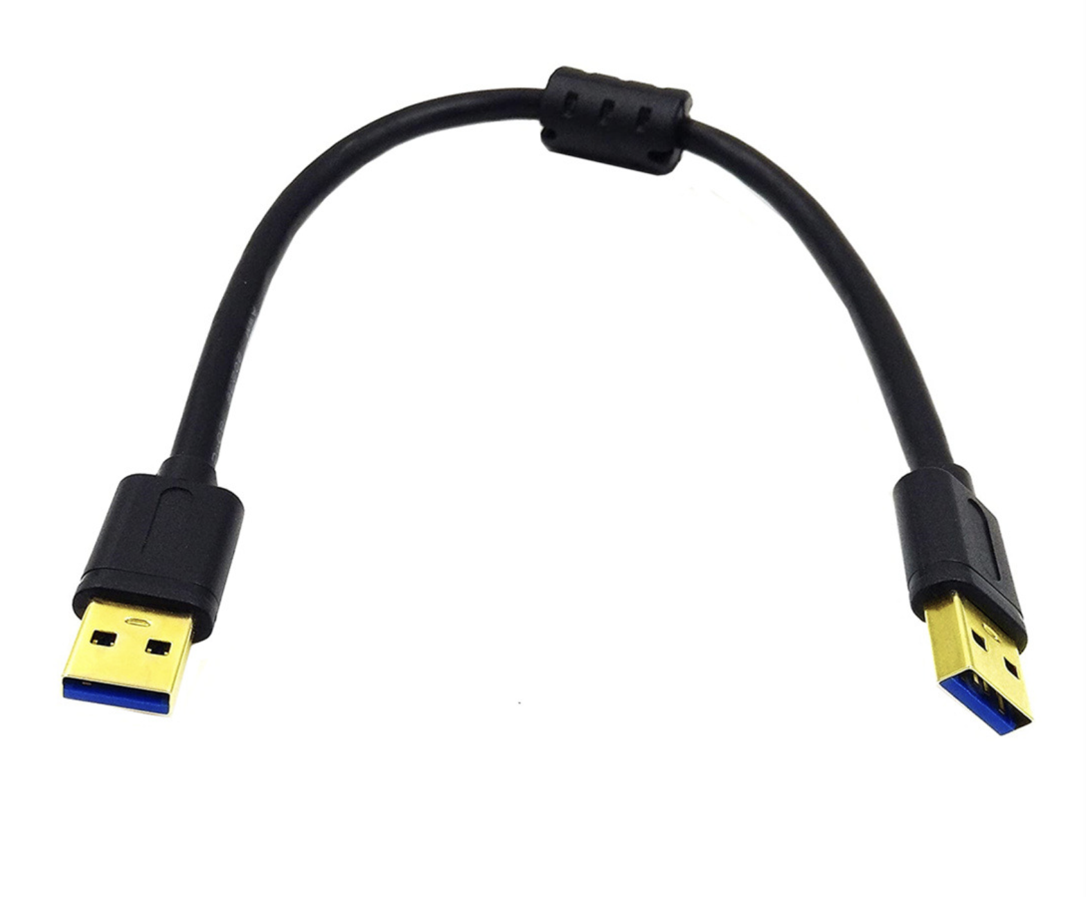 USB 3.0 A Male to A Male Cable – Gold Plated Super Speed Data Cord