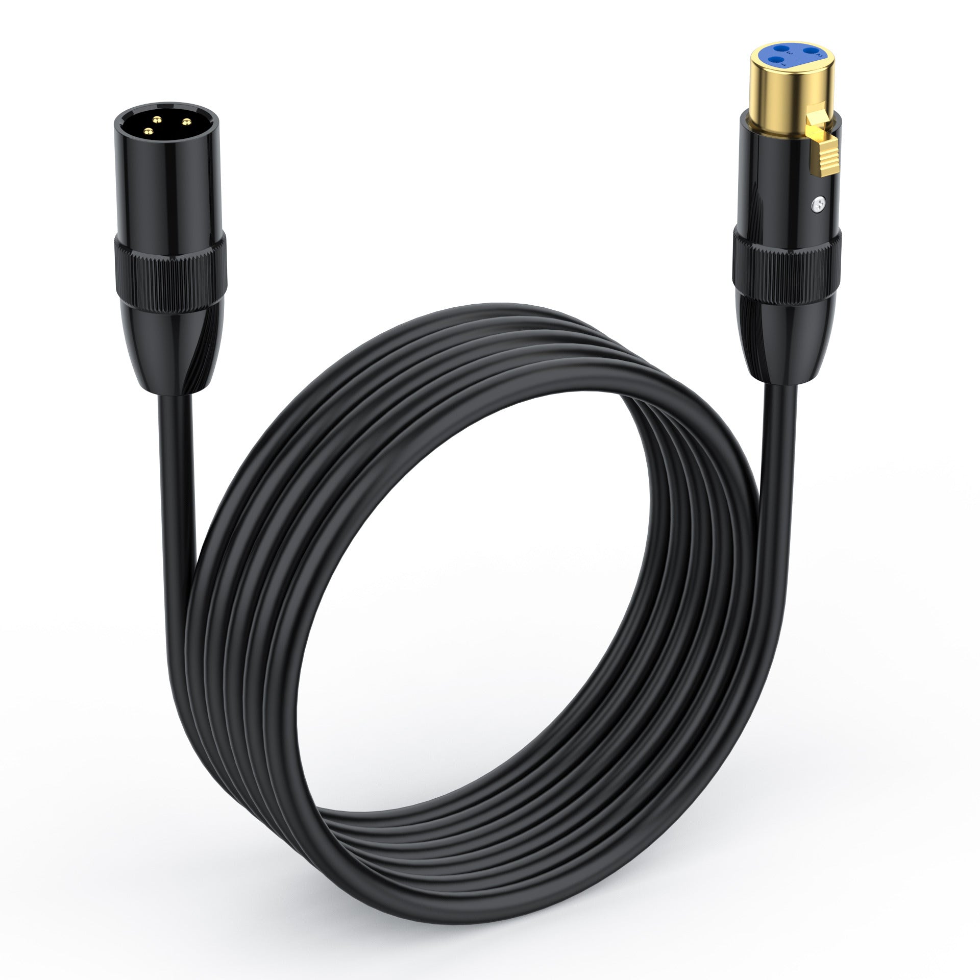 Professional XLR microphone cable for studio recording and live sound