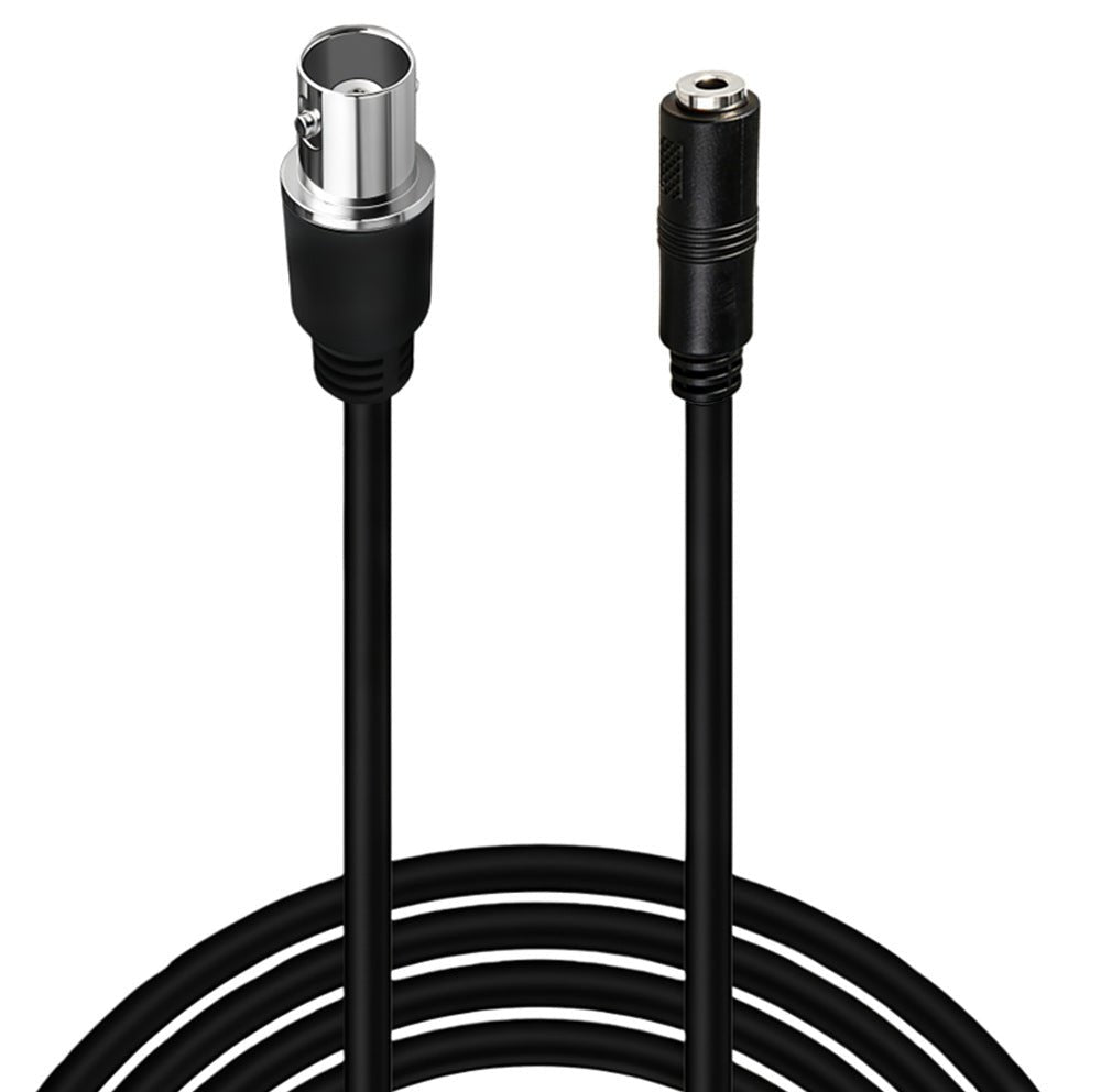BNC female to 3.5mm female CCTV cable 1m