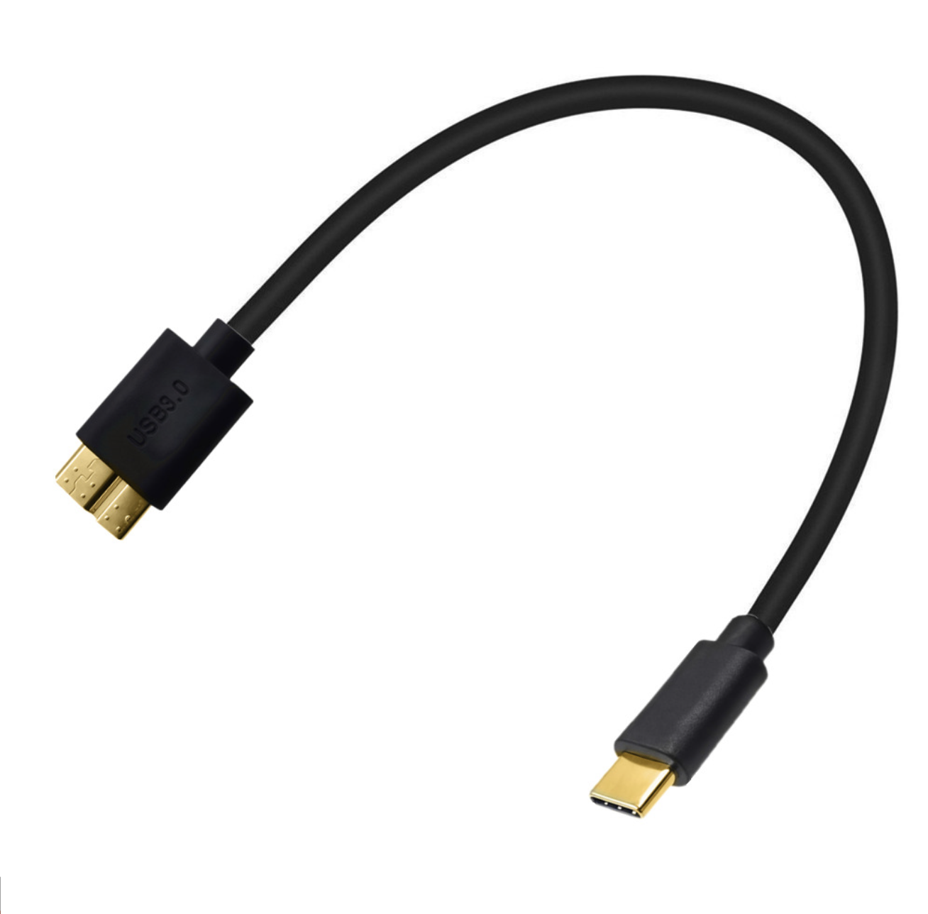 USB-C to Micro-B 3.0 Gold Cable – Fast Data & Charging for MacBook, Chromebook