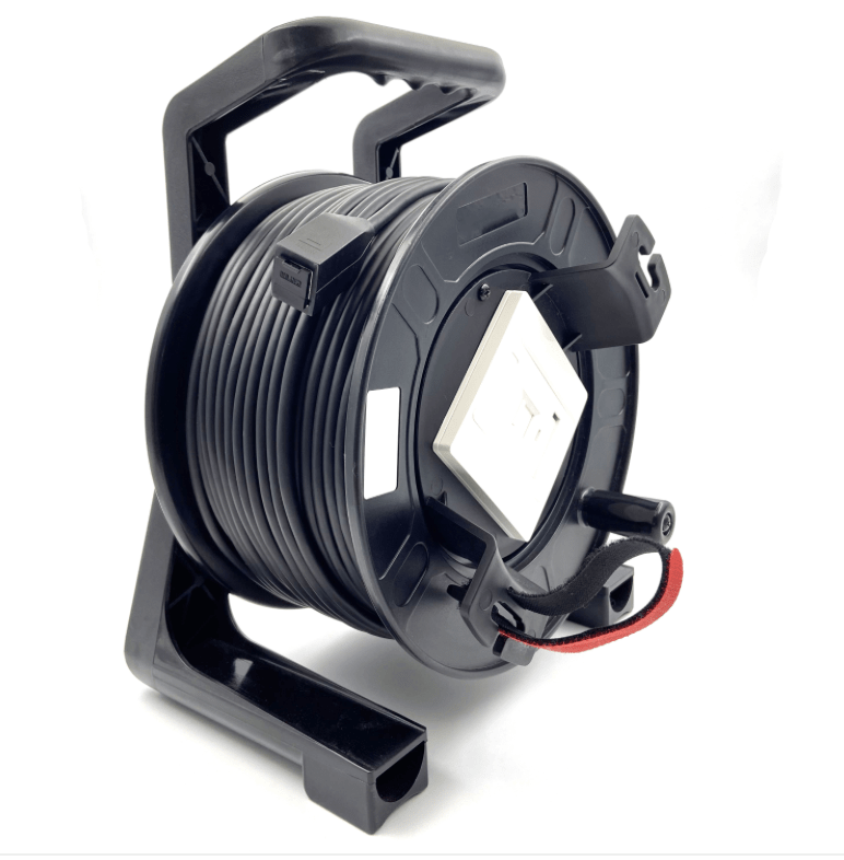 CAT6A S/FTP outdoor PUR installation link cable reel with RJ45 connectors 
