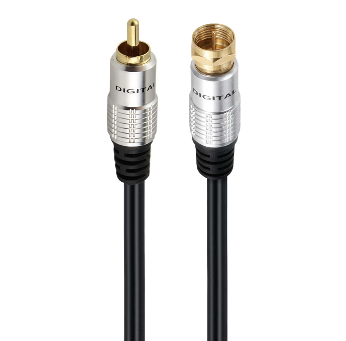 Coaxial to RCA Adapter Cable, RCA Male to F Type Coax Coaxial Male Cable,Coaxial Cable Audio Connector