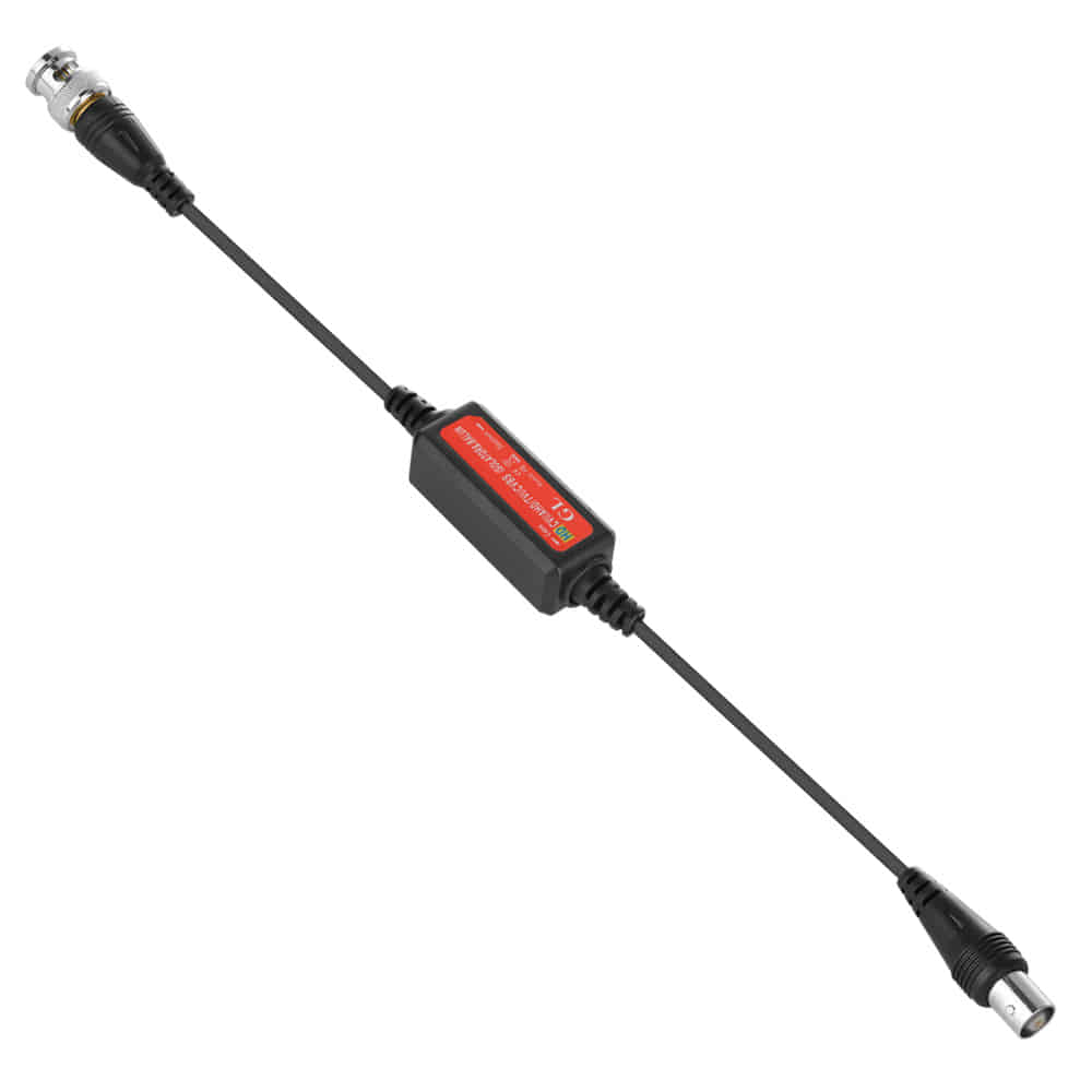 BNC CCTV video ground loop isolator for reducing interference and rolling lines
