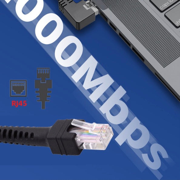 flexible coiled network cable for routers