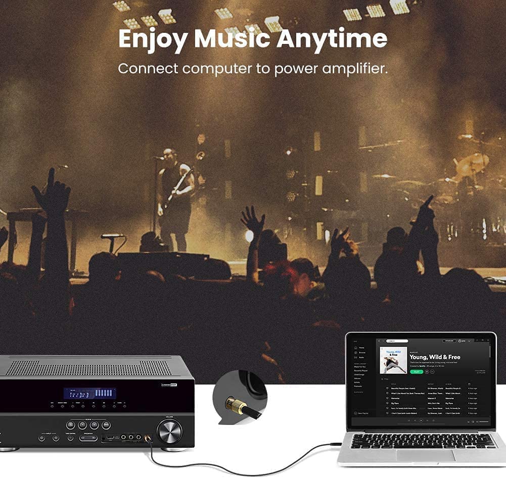 compact 6.35mm to 3.5mm audio jack adapter