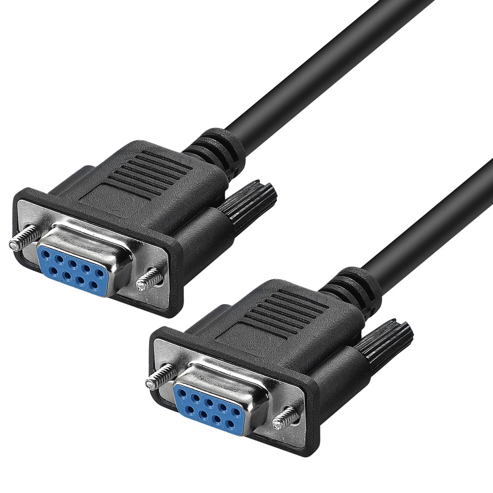 DB9 RS232 female to female extension cable 1.5m