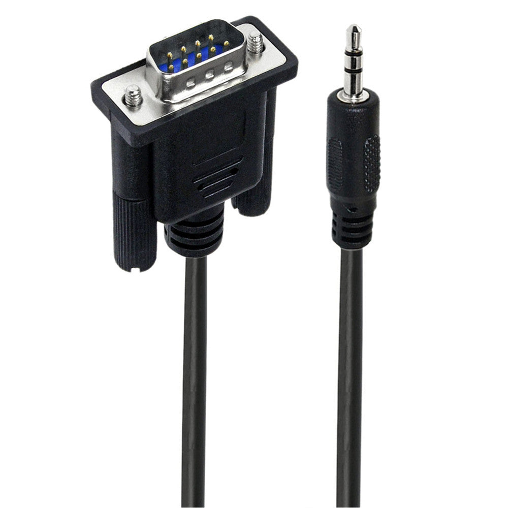 DB9 RS232 male to 3.5mm jack serial cable 1.8m