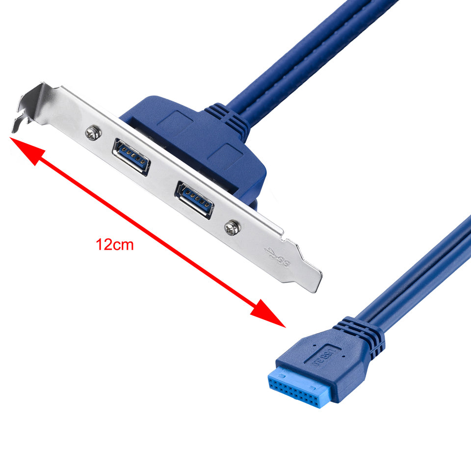 USB 3.0 PCI bracket cable expanding desktop computer USB connectivity
