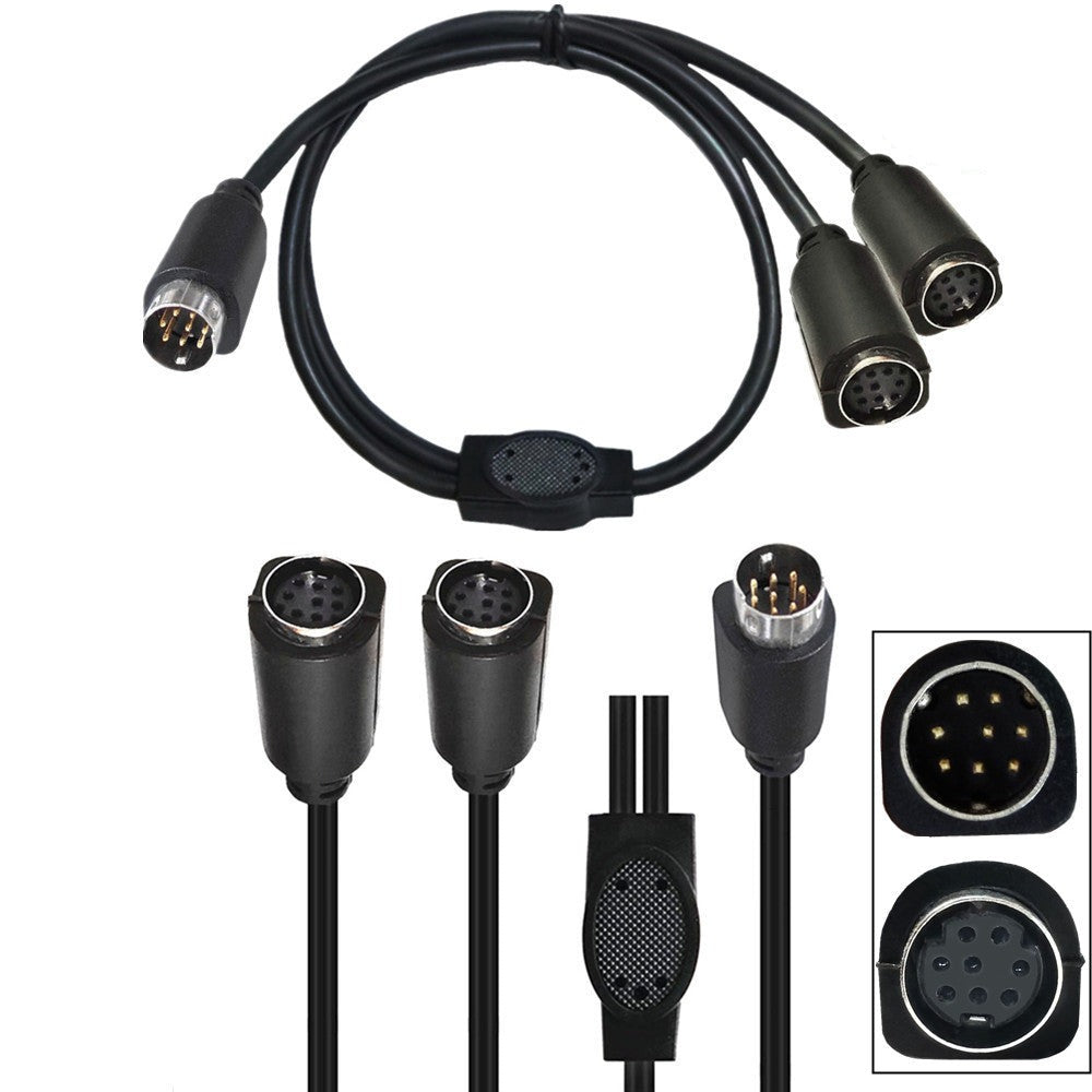 8 pin mini din splitter cable for monitors and projectors
