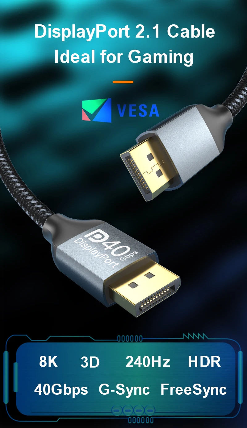 2.1 cable for gaming monitors and PCs