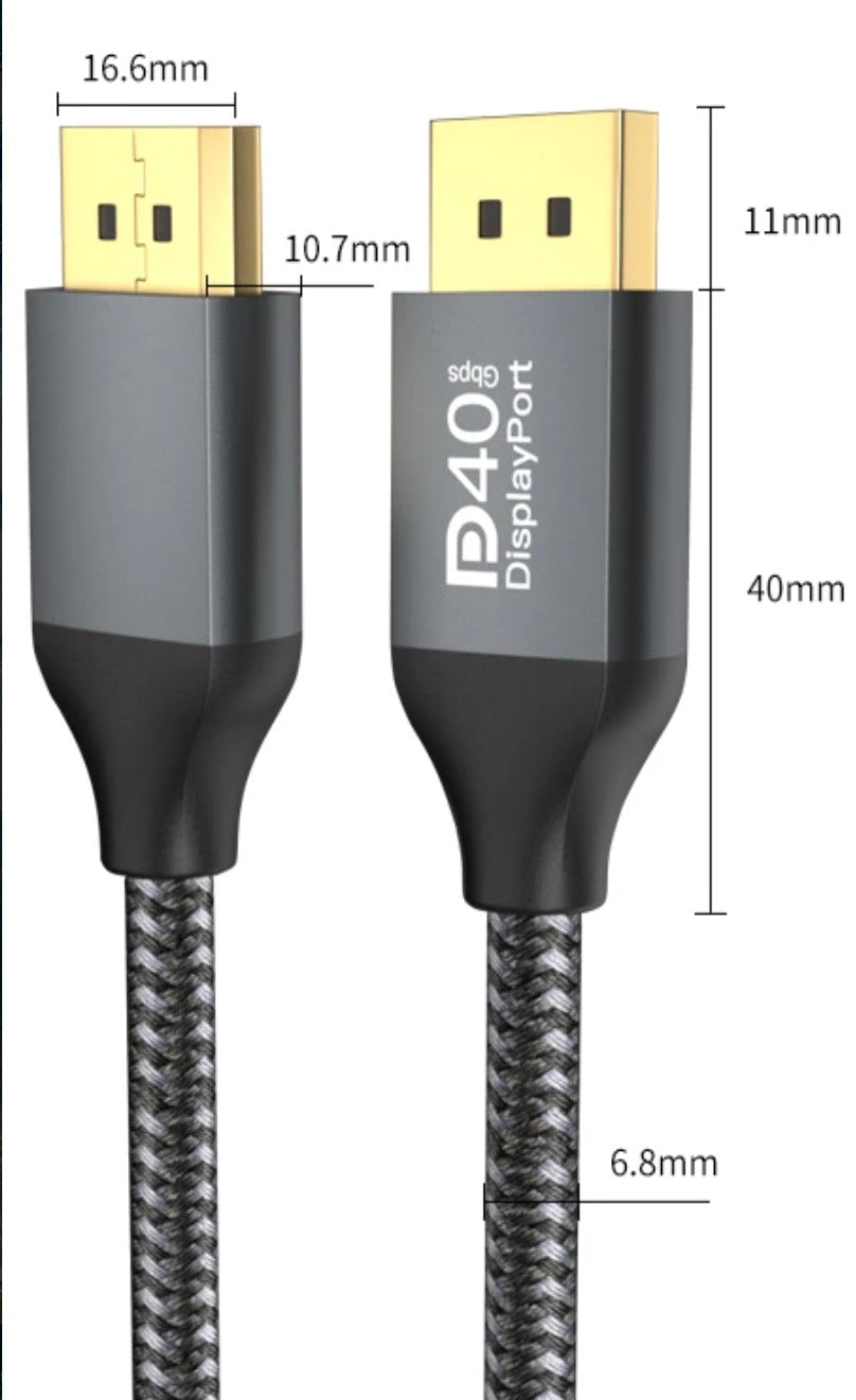 DisplayPort 2.1 cable