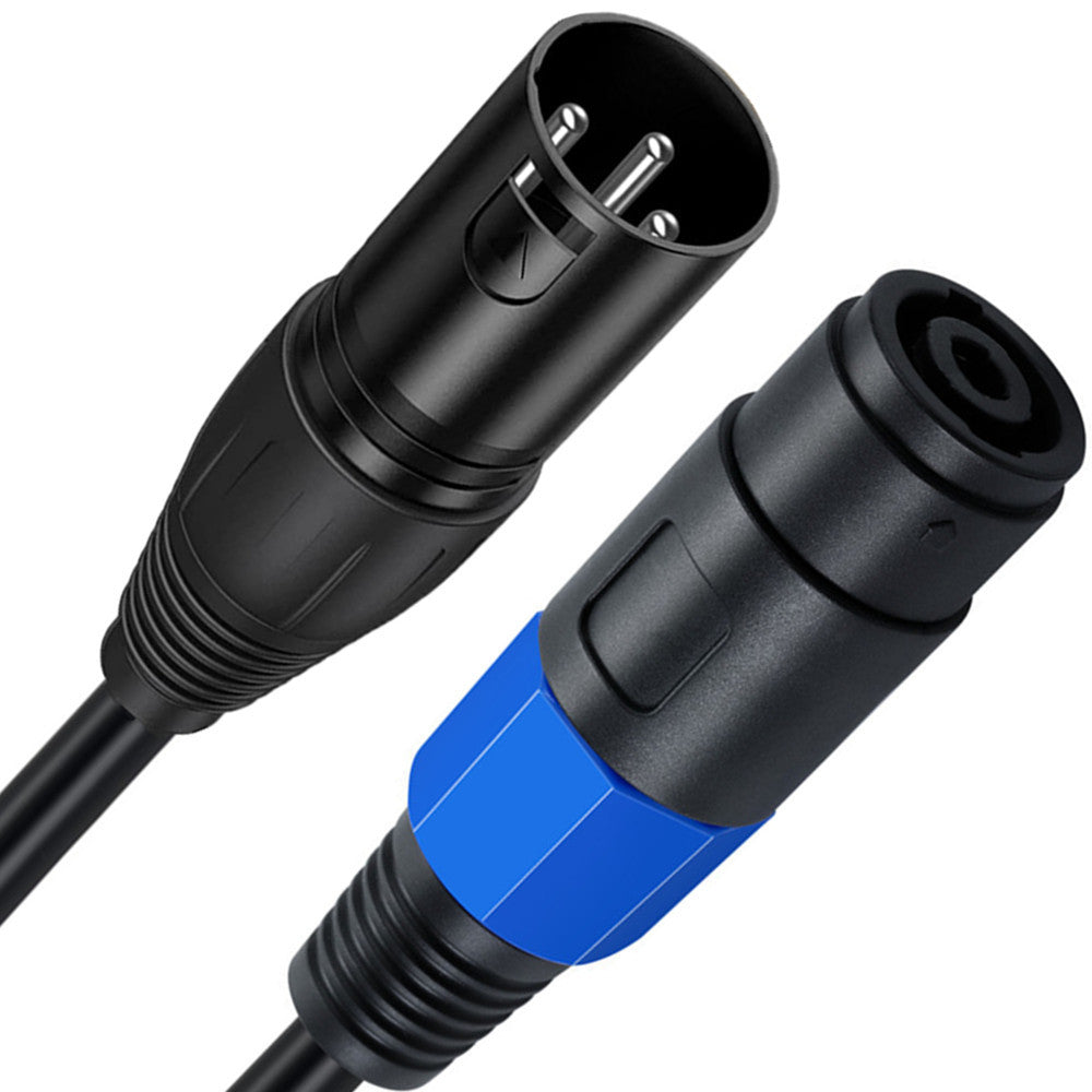 XLR audio cable for DJ and PA speaker setup
