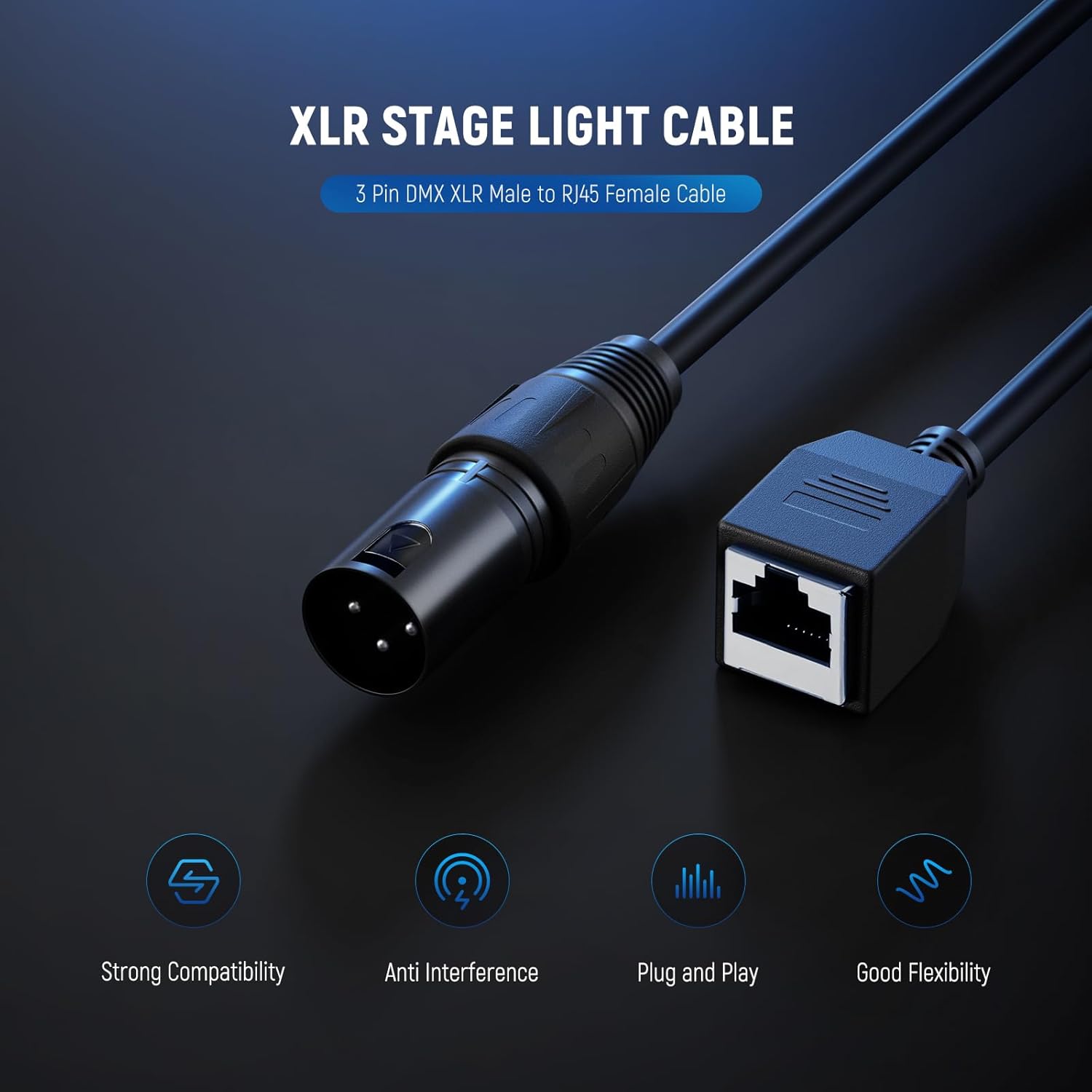 DMX RJ45 adapter cable