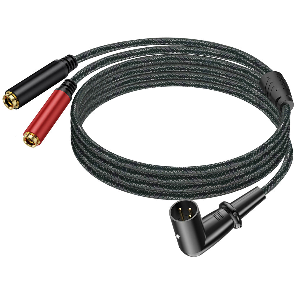 Red and black 6.35mm female audio sockets for separate channels