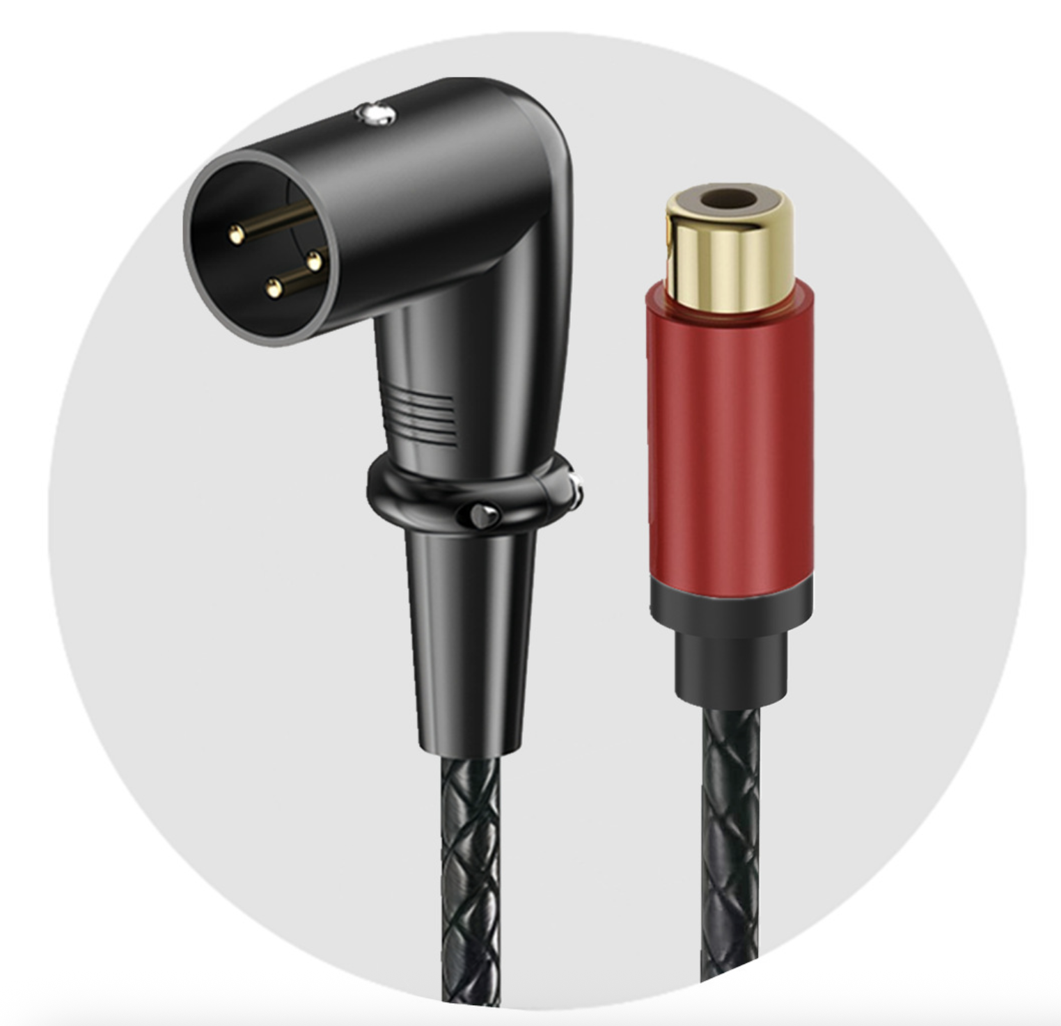 RCA Female to XLR Male 3 Pin Audio Cable – Stereo Adapter Connector for Mixer, Amplifier & HiFi System