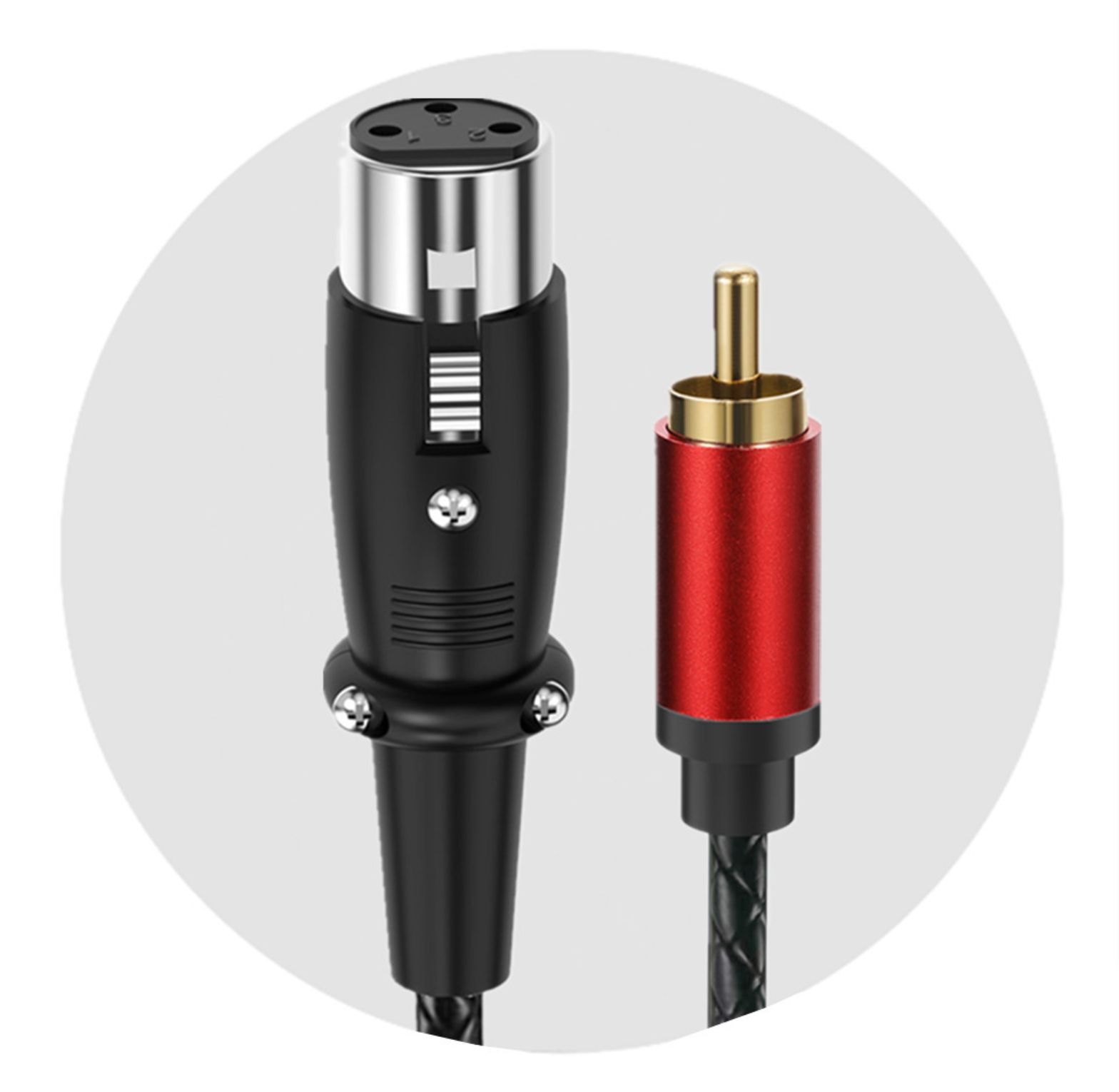 RCA Male to 3 Pin XLR Female Audio Cable – Stereo Adapter Connector for Microphone, Mixer & Pro Audio