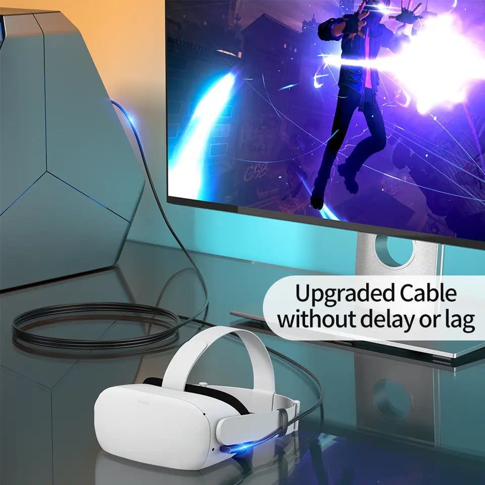 7 metre USB-C VR Link cable for unrestricted movement during gameplay
