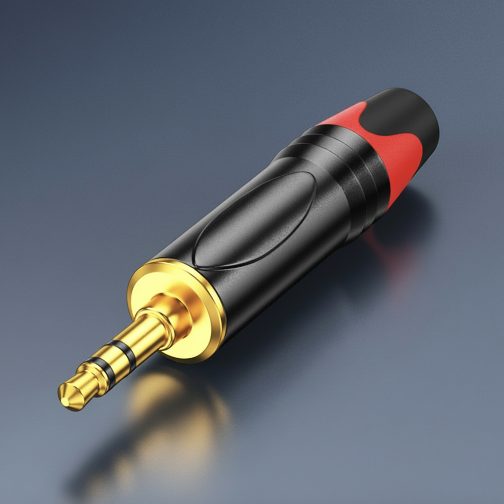 3.5mm Stereo Audio Adapter – Gold-Plated Male to Female Connector