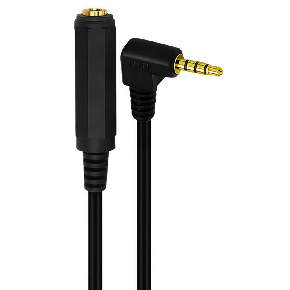 Right angle 3.5mm audio adapter cable for mixers and amplifiers