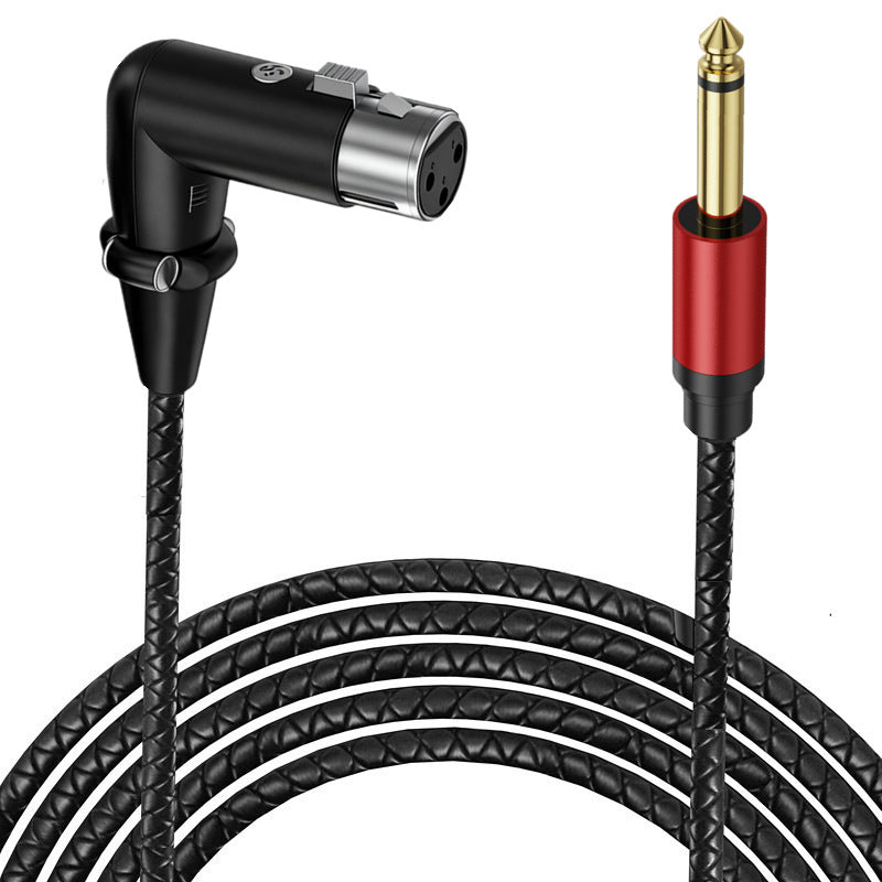 Gold-plated 6.35mm TS mono male audio plug