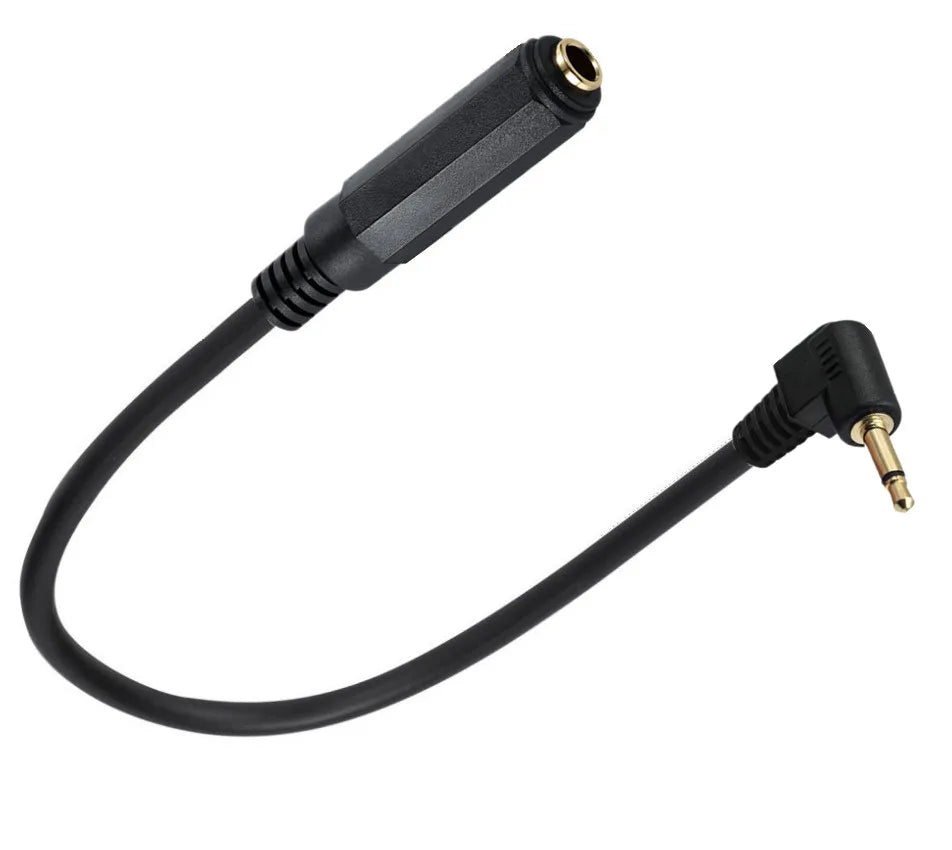 Gold plated mono audio extension cable for clear sound transmission