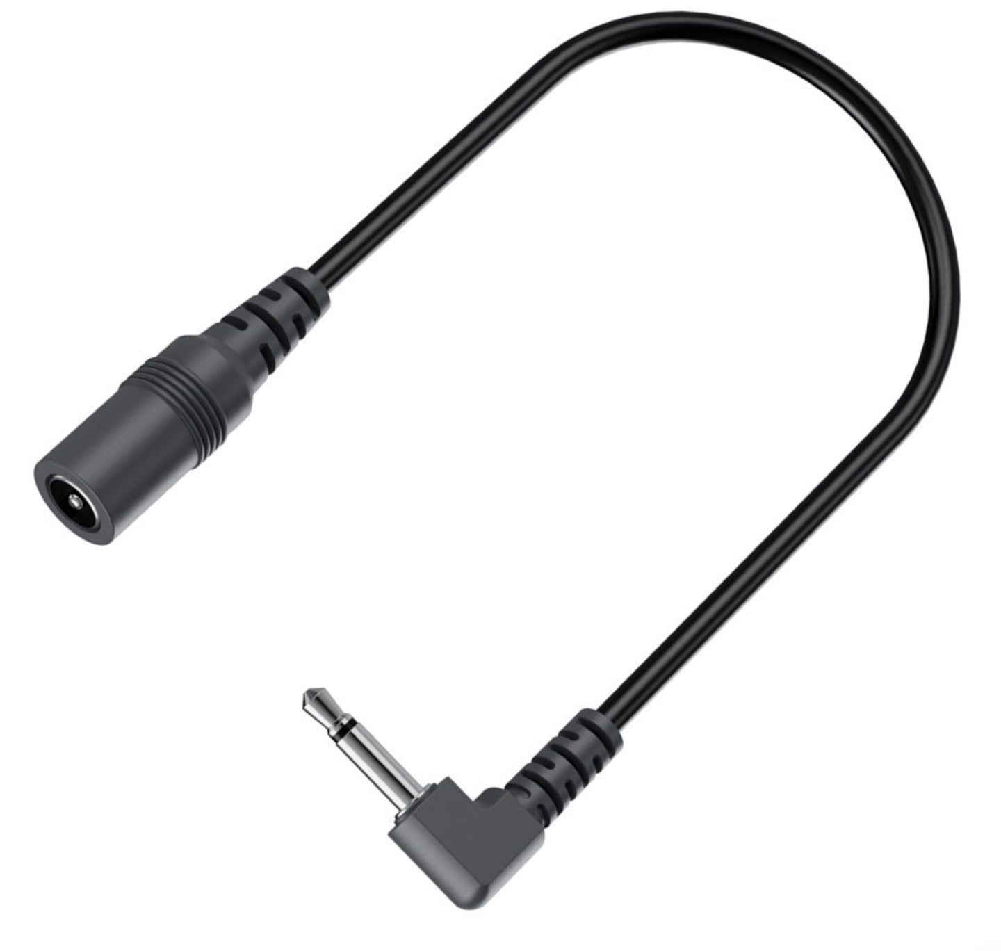 Power converter cable for guitar effects pedals with 3.5mm connector