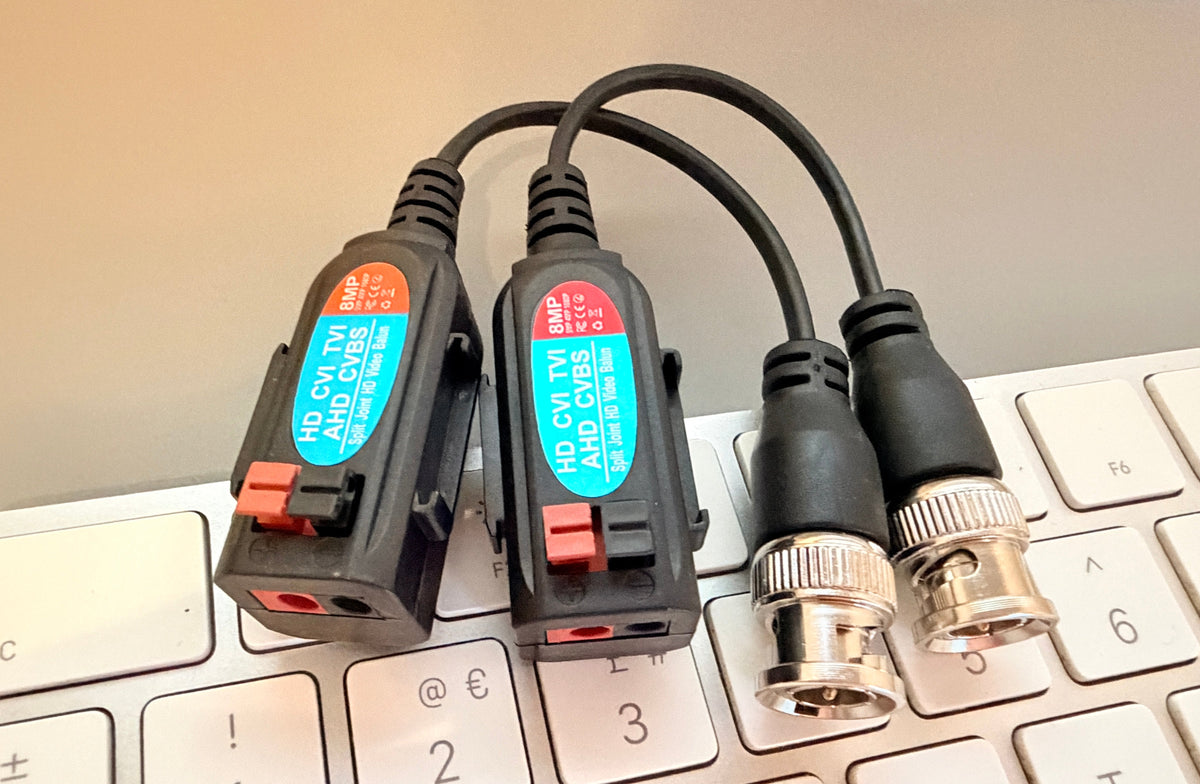 HD-TVI CVI AHD CVBS passive CCTV video balun pair