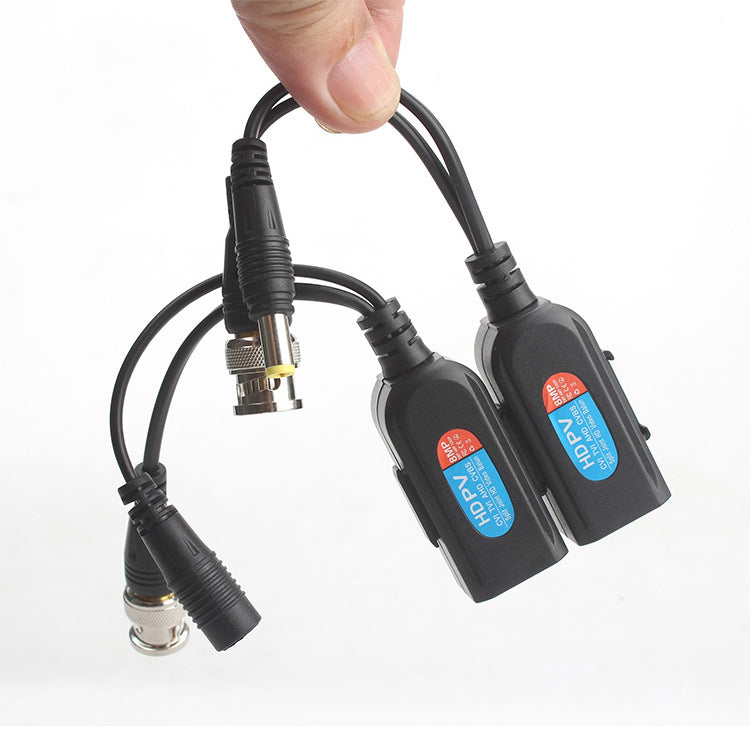 HD216PV passive CCTV video power balun with BNC and RJ45 connectors