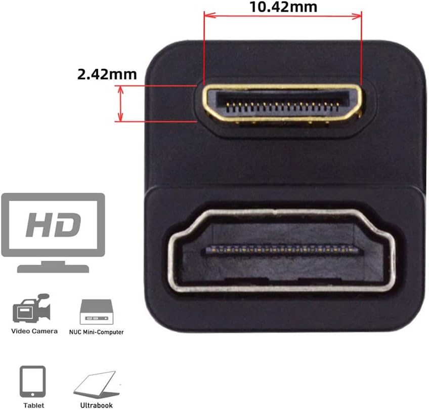 mini hdmi type c to hdmi female adapter