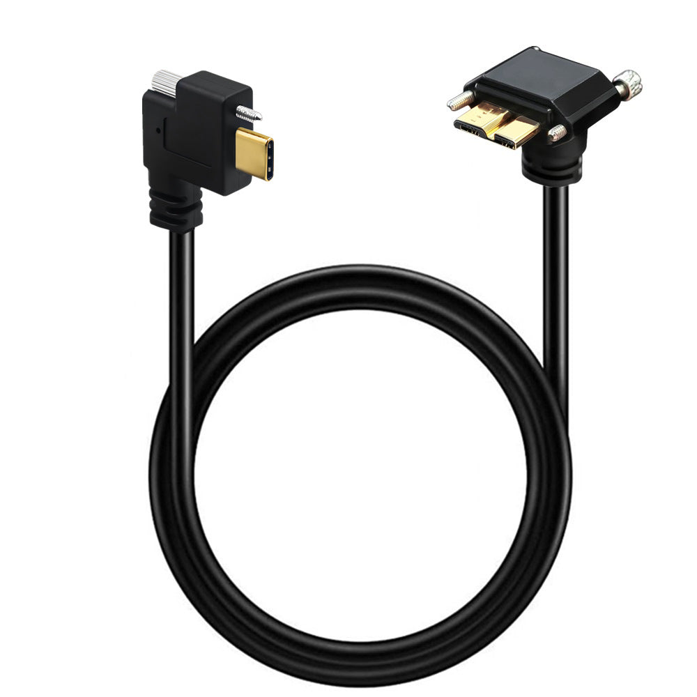 Industrial camera USB-C to Micro USB 3.0 locking cable