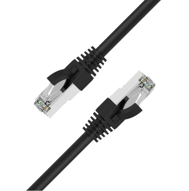 Industrial CAT6A Ethernet patch cable with PUR jacket