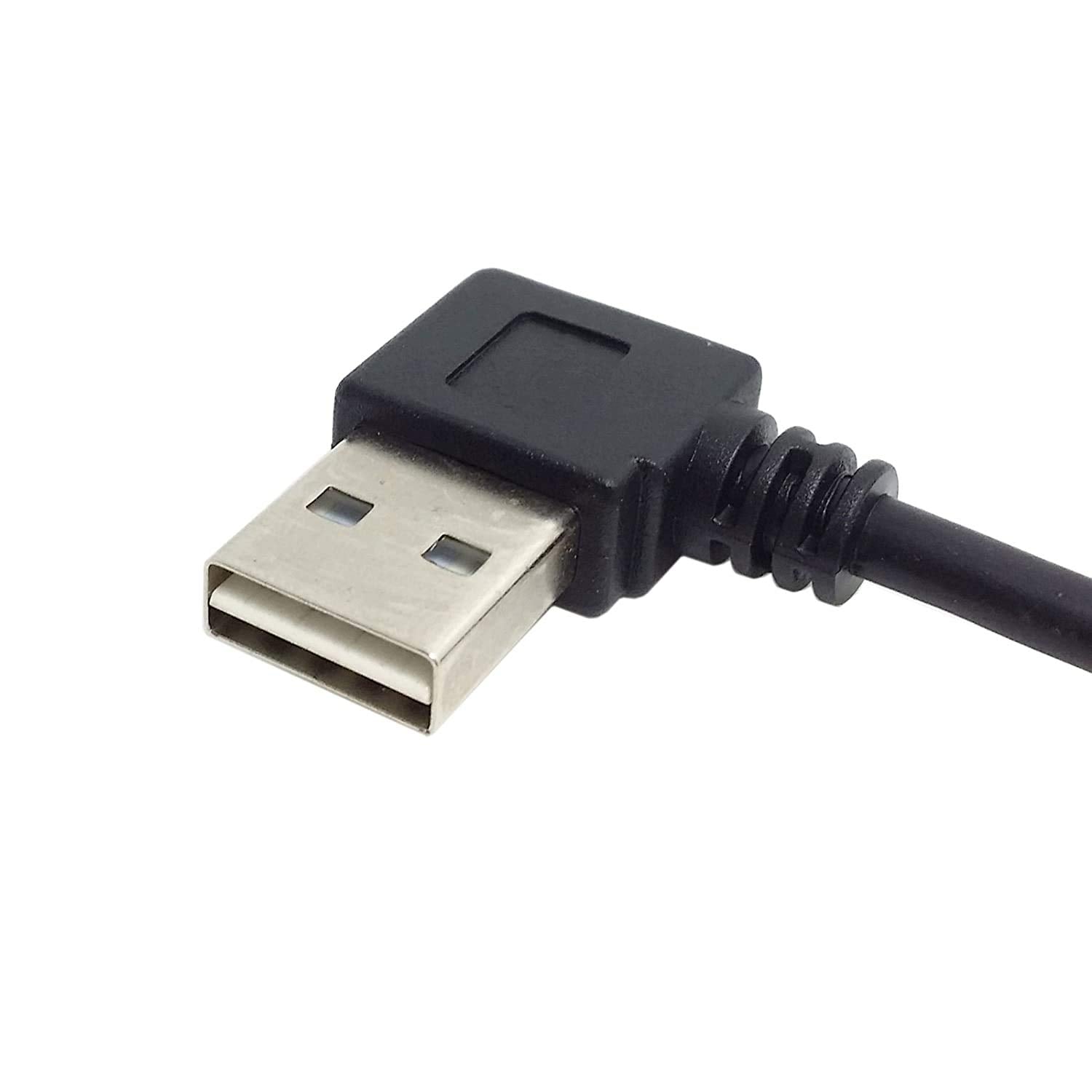USB 2.0 angled cable for tight spaces and compact setups