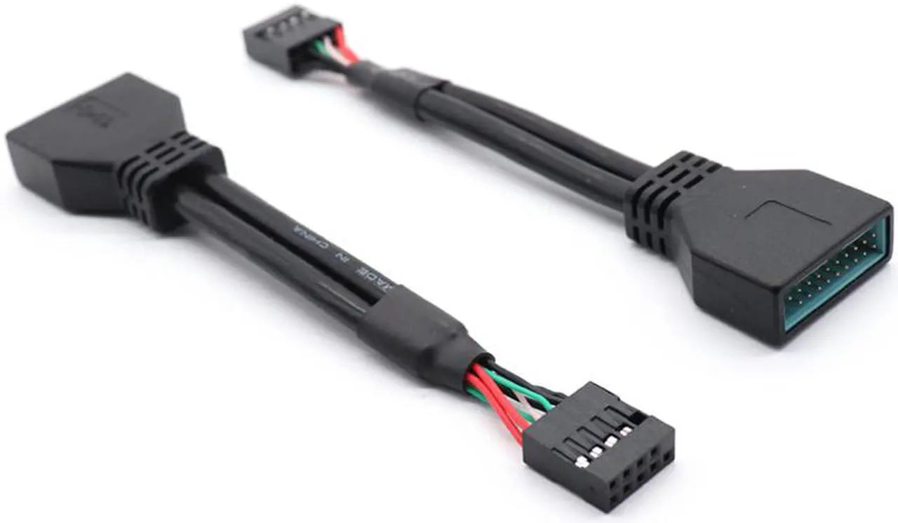 Computer cable with connectors on a white background