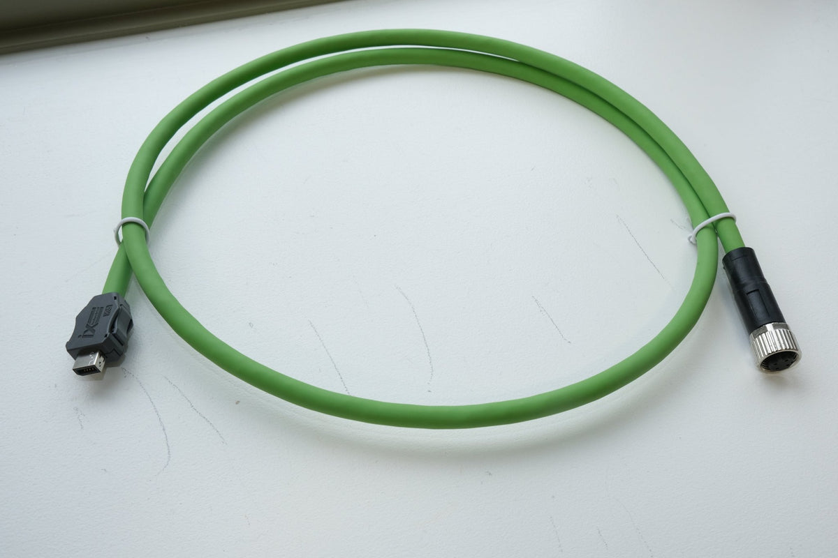Vcode Cable ix A Key to M12 D-Code Cable | Industrial Ethernet PUR Drag Chain
