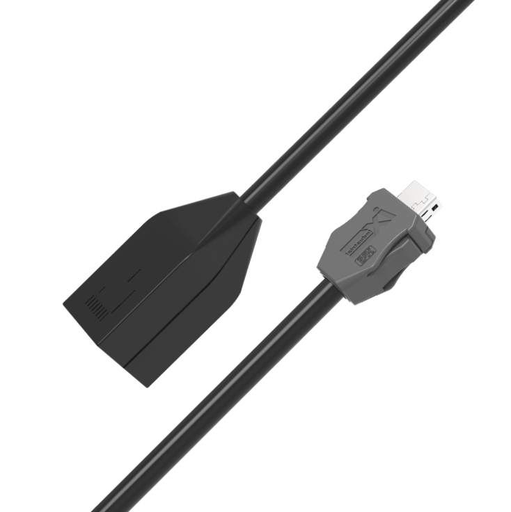  IX A-key to RJ45 female CAT6A industrial Ethernet cable