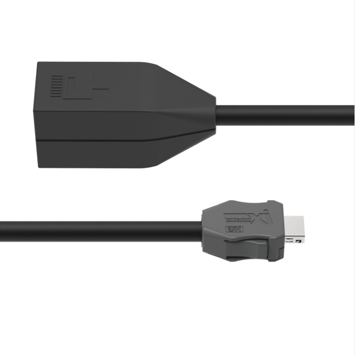 Shielded ix Industrial Ethernet cable with PUR jacket and RJ45 female interface